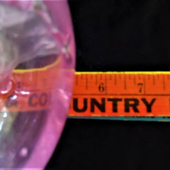 Last Markdown Hand blown pink bulb ornament garden or home~R2 - Picture 2 of 5